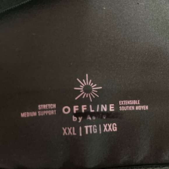 OFFLINE By Aerie The Hugger Crackle Racerback Sports Bra - Picture 2 of 5